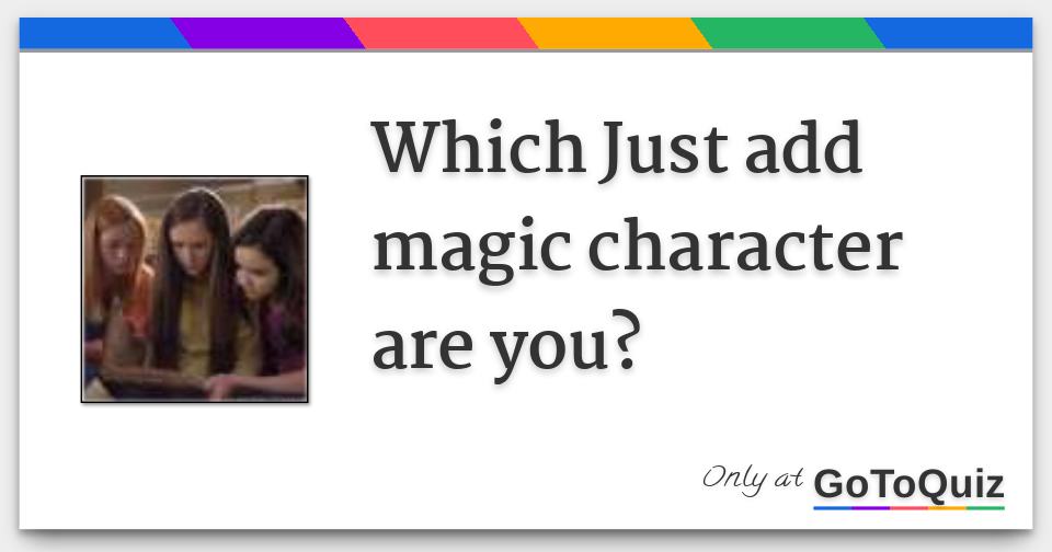 just add magic characters