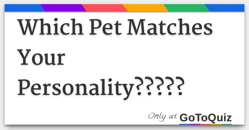 which-pet-matches-your-personality