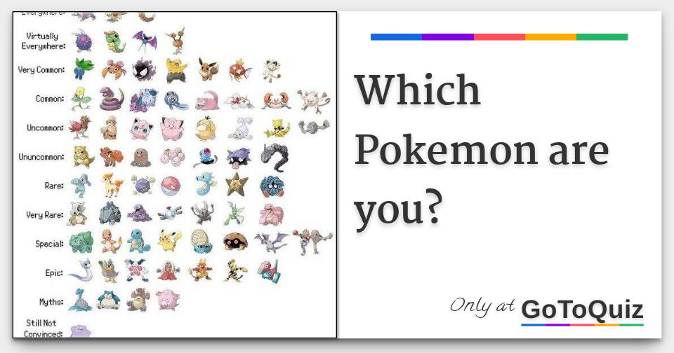 Which Pokemon Are You?