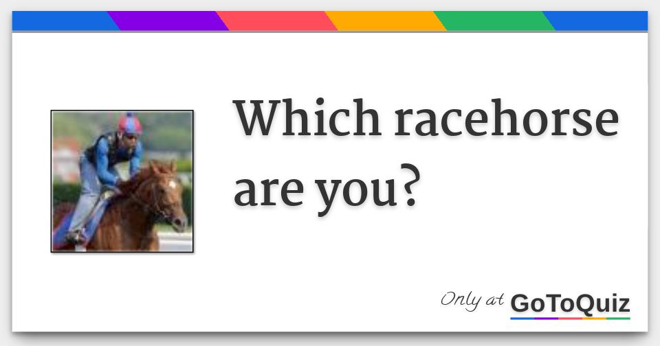 Which racehorse are you?