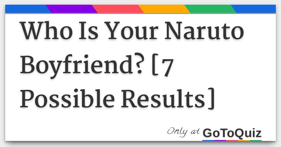 Bf quiz naruto Who Is