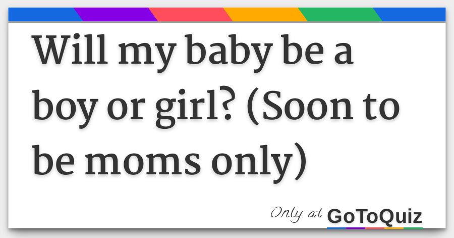 is my baby a boy or girl