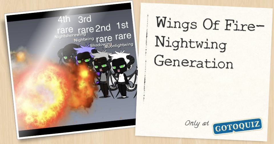 Wings Of Fire-Nightwing Generation