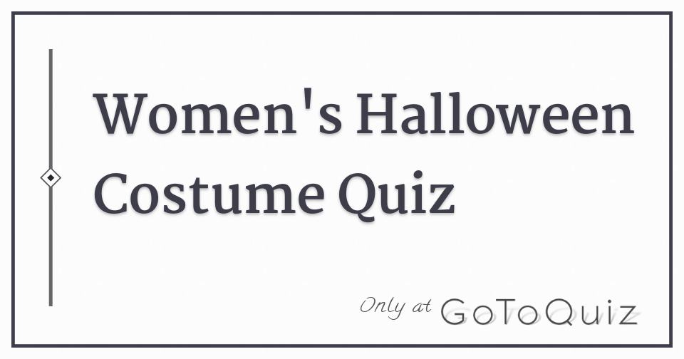 halloween costume quiz for kids