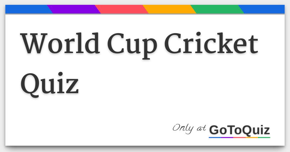 cricket world cup quiz questions and answers in hindi