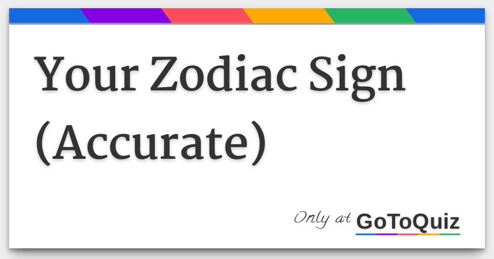 are zodiac signs accurate reddit